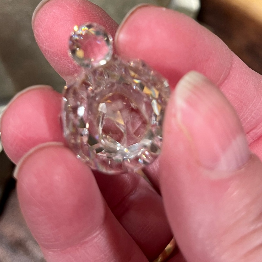 SWAROVSKI CRYSTAL MINI BUNNY FIGURINES SET of 2 - Picture 5 of 7